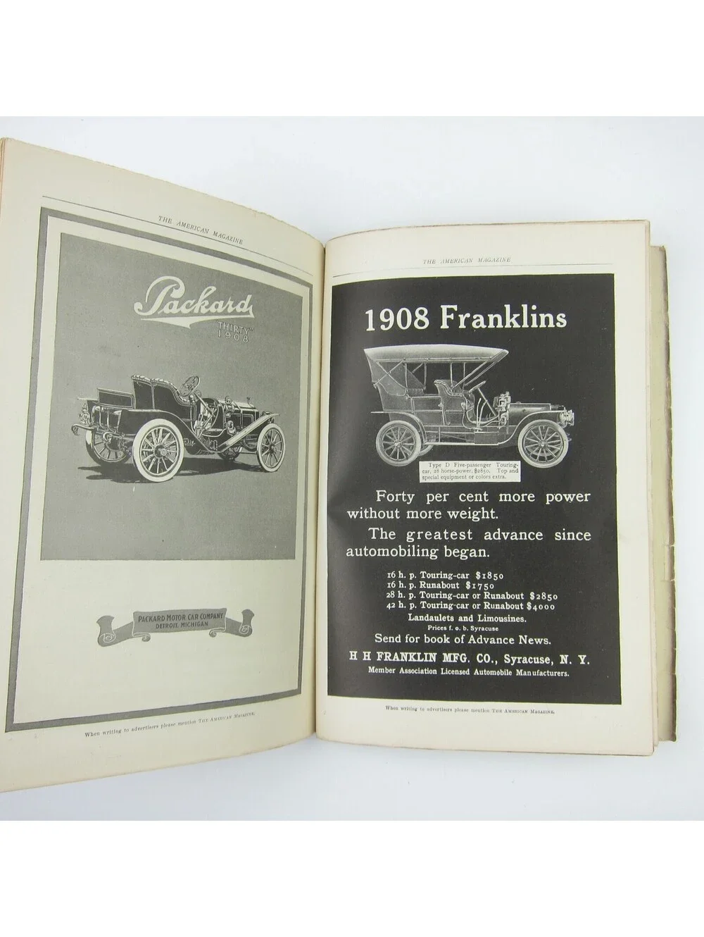 American Magazine September 1907 Billy Sunday & Automobile Old Car Ads Antique